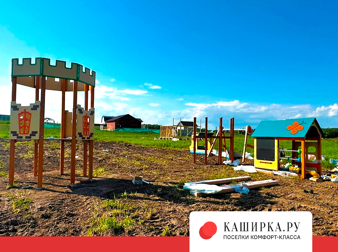 Монтаж детской площадки в поселке «Рублево»